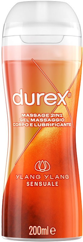 DUREX MASSAGE 2 IN 1 GEL MASSAGGIO CORPO E LUBRIFICANTE YLANG YLANG 200 ML - Farmacia Murachelli Di Putelli dr. Giovanni