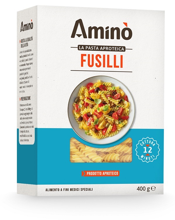 AMINO LA PASTA APROTEICA FUSILLI 400 G - Farmacia Murachelli Di Putelli dr. Giovanni