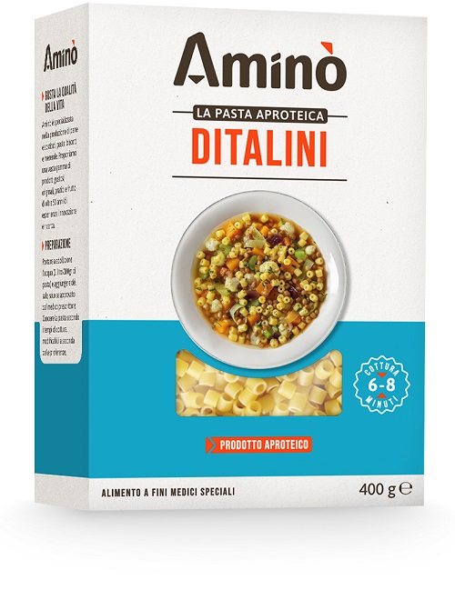 AMINO' LA PASTA APROTEICA DITALINI 400 G - Farmacia Murachelli Di Putelli dr. Giovanni