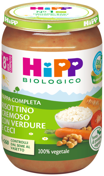 HIPP RISOTTINO CREMOSO VERDURE CECI 220 G - Farmacia Murachelli Di Putelli dr. Giovanni