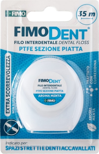 FIMODENT FILO INTERDENTALE PTFE PIATTO 35M - Farmacia Murachelli Di Putelli dr. Giovanni