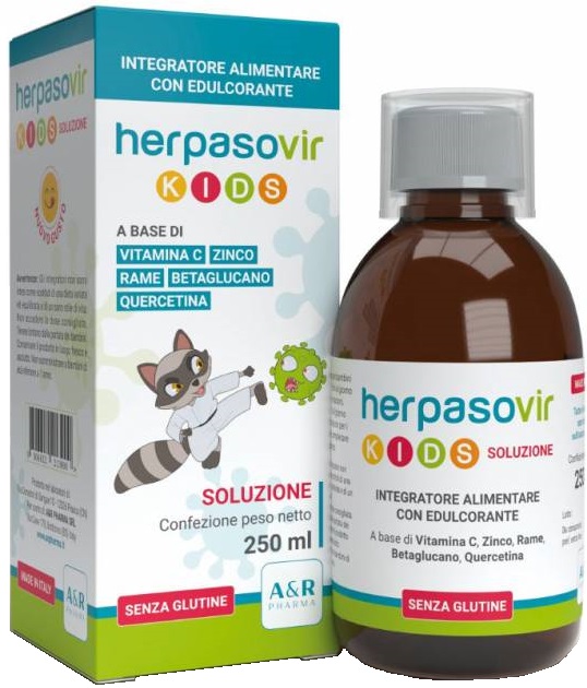 HERPASOVIR KIDS SOLUZIONE RT 250 ML - Farmacia Murachelli Di Putelli dr. Giovanni