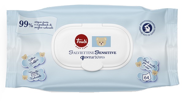 TRUDI BABY CARE SALVIETTINE SENSITIVE 64 PEZZI - Farmacia Murachelli Di Putelli dr. Giovanni