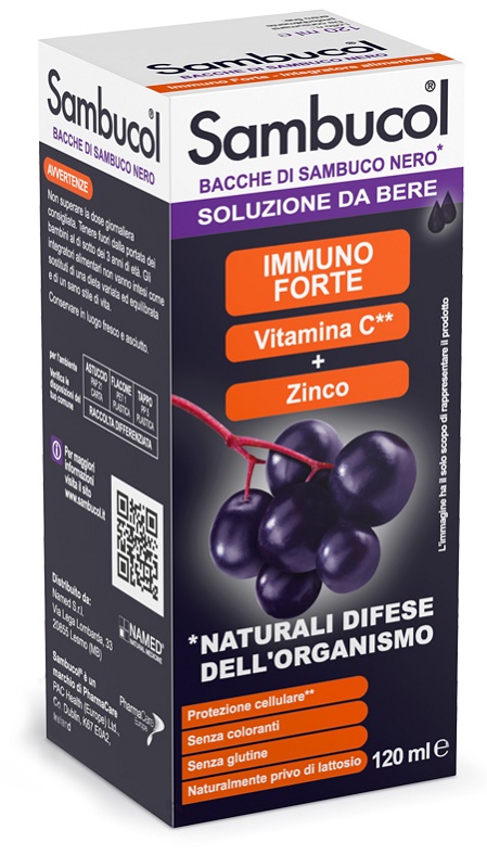 SAMBUCOL LIQUIDO DA BERE 120 ML - Farmacia Murachelli Di Putelli dr. Giovanni