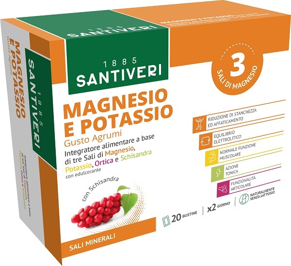 MAGNESIO & POTASSIO SALI MINERALI 20 BUSTINE - Farmacia Murachelli Di Putelli dr. Giovanni