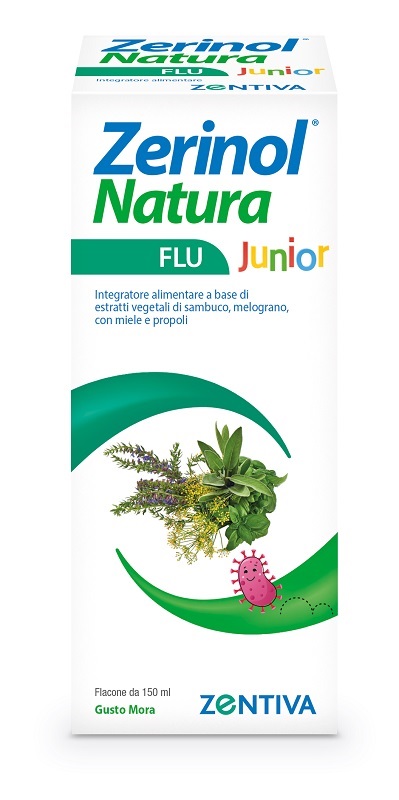ZERINOL NATURA FLU JUNIOR SCIROPPO 150 ML - Farmacia Murachelli Di Putelli dr. Giovanni