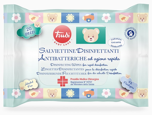TRUDI BABY CARE SALVIETTINE DISINFETTANTI PMC 20 PEZZI - Farmacia Murachelli Di Putelli dr. Giovanni
