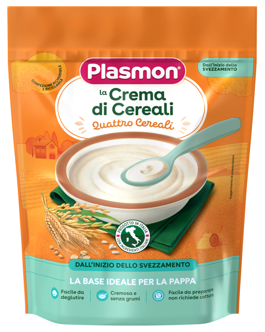 PLASMON CEREALI CREMA AI 4 CEREALI 200 G - Farmacia Murachelli Di Putelli dr. Giovanni