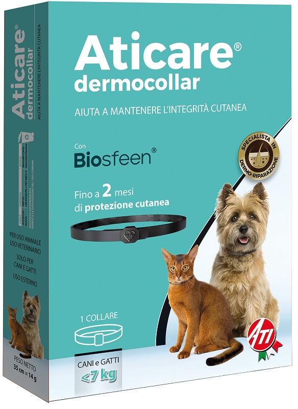 ATICARE DERMOCOLLAR CANI PICCOLI E GATTI CON PESO INFERIORE A 7 KG - Farmacia Murachelli Di Putelli dr. Giovanni