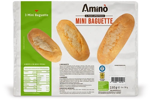 AMINO' MINI BAGUETTE 3 PEZZI DA 50 G - Farmacia Murachelli Di Putelli dr. Giovanni