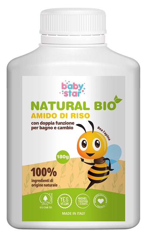 BABYSTAR AMIDO DI RISO NATURAL BIO 180 G - Farmacia Murachelli Di Putelli dr. Giovanni