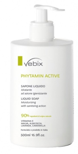 VEBIX PHYTAMIN ACTIVE SAPONE LIQUIDO IDRATANTE 500 ML - Farmacia Murachelli Di Putelli dr. Giovanni
