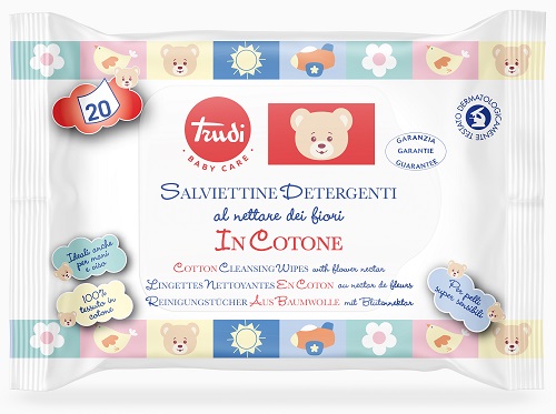 TRUDI BABY CARE SALVIETTE COTONE 20 PEZZI - Farmacia Murachelli Di Putelli dr. Giovanni