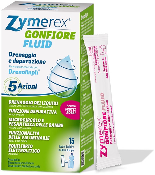 ZYMEREX GONFIORE FLUID FRUTTI ROSSI 15 BUSTINE - Farmacia Murachelli Di Putelli dr. Giovanni
