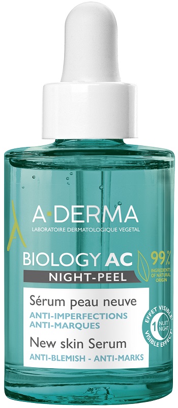 ADERMA BIOLOGY AC SIERO NIGHT PEEL 30 ML - Farmacia Murachelli Di Putelli dr. Giovanni