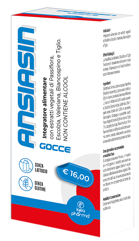 ANSIASIN GOCCE 30 ML SENZA LATTOSIO SENZA GLUTINE NON CONTIENE ALCOOL - Farmacia Murachelli Di Putelli dr. Giovanni