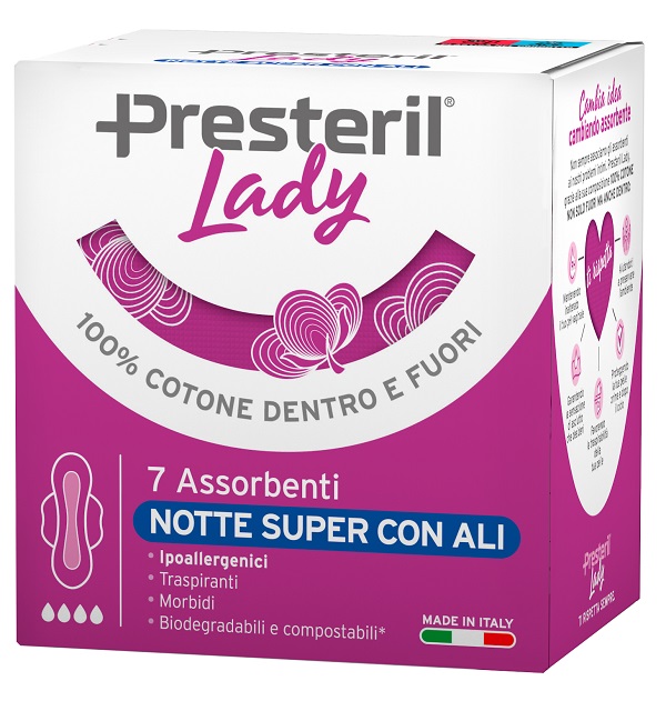 LADY PRESTERIL ASSORBENTI NOTTE SUPER ALI 7 PEZZI - Farmacia Murachelli Di Putelli dr. Giovanni