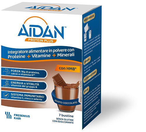AIDAN PROTEIN PLUS CIOCCOLATO 7 BUSTINE - Farmacia Murachelli Di Putelli dr. Giovanni