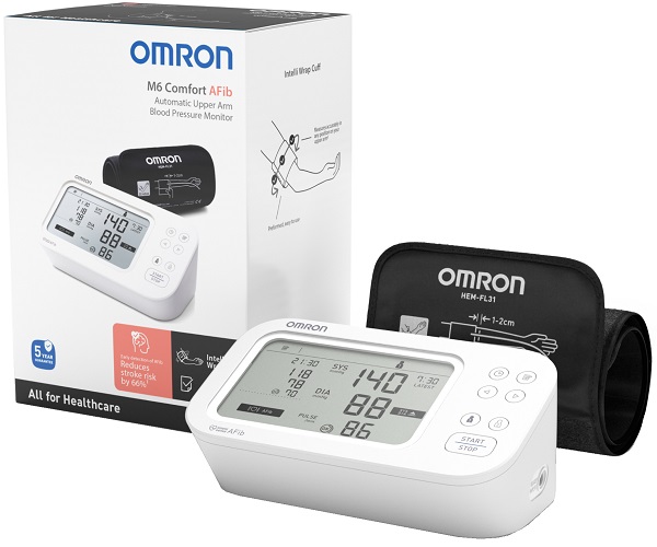 SFIGMOMANOMETRO DA BRACCIO OMRON M6 COMFORT AFIB - Farmacia Murachelli Di Putelli dr. Giovanni