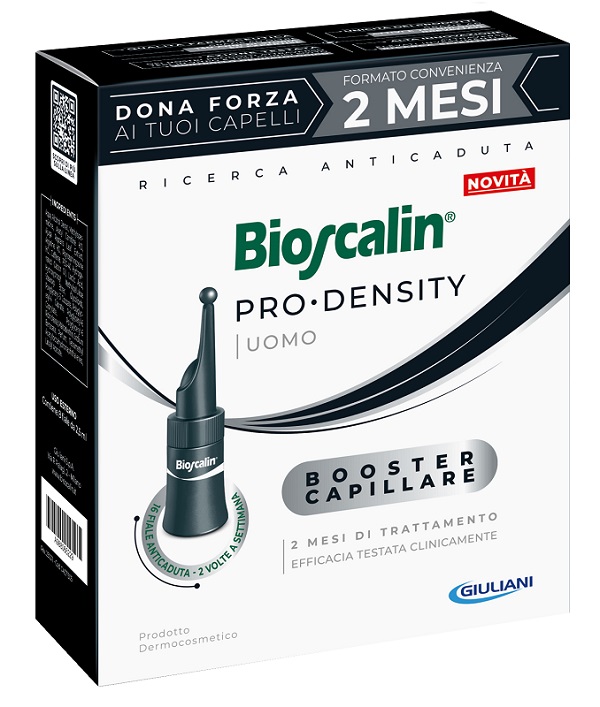 BIOSCALIN PRO DENSITY UOMO BOOSTER CAPILLARE 16 FIALE X 2,5ML - Farmacia Murachelli Di Putelli dr. Giovanni
