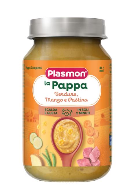 PLASMON LA PAPPA VERDURE MANZO E PASTINA 200 G - Farmacia Murachelli Di Putelli dr. Giovanni