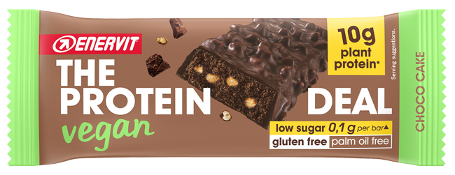 ENERVIT PROTEIN DEAL CHOCO CAKE VEGAN 40 G - Farmacia Murachelli Di Putelli dr. Giovanni