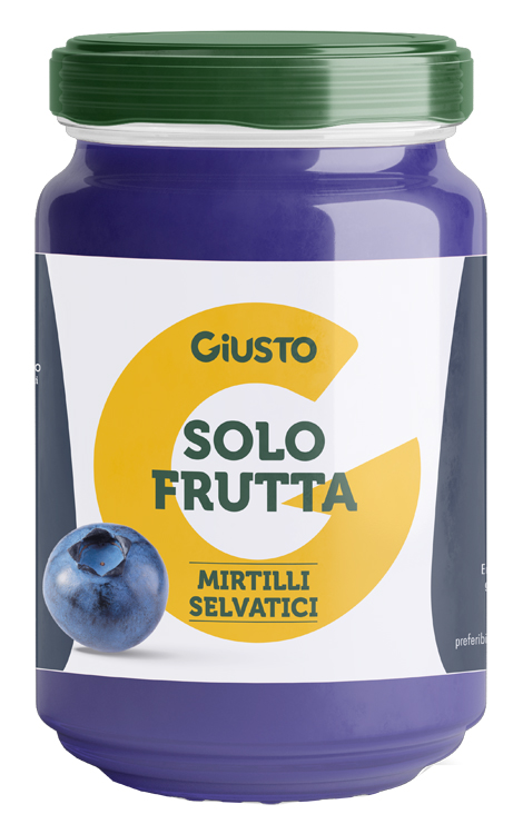 GIUSTO SOLO FRUTTA CONFETTURA MIRTILLI SELVATICI 220 G - Farmacia Murachelli Di Putelli dr. Giovanni