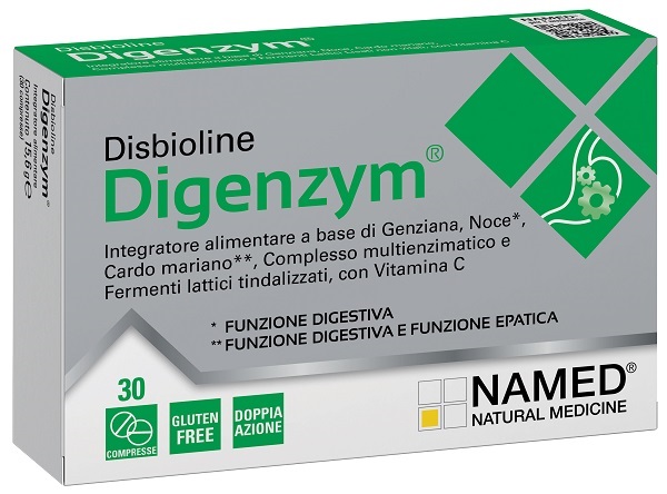 DISBIOLINE DIGENZYM AB 30 COMPRESSE - Farmacia Murachelli Di Putelli dr. Giovanni