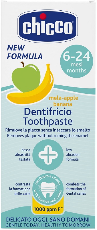 CHICCO DENTIFRICIO 6 MESI+ MELABANANA CON FLUORO 50 ML - Farmacia Murachelli Di Putelli dr. Giovanni
