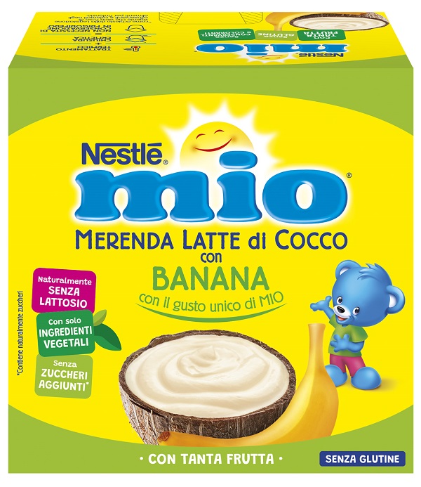 MIO MERENDA LATTE COCCO CON BANANA 4 PEZZI - Farmacia Murachelli Di Putelli dr. Giovanni