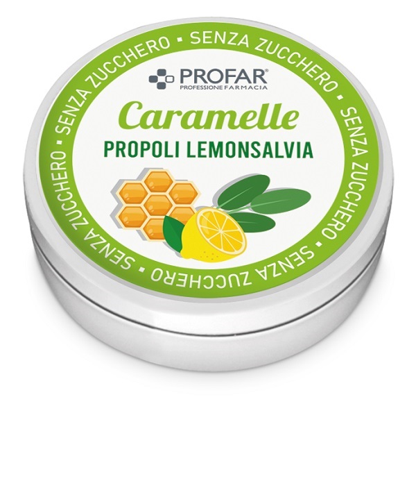 PROFAR CARAMELLE PROPOLI LEMONSALVIA SENZA ZUCCHERO 40 G - Farmacia Murachelli Di Putelli dr. Giovanni