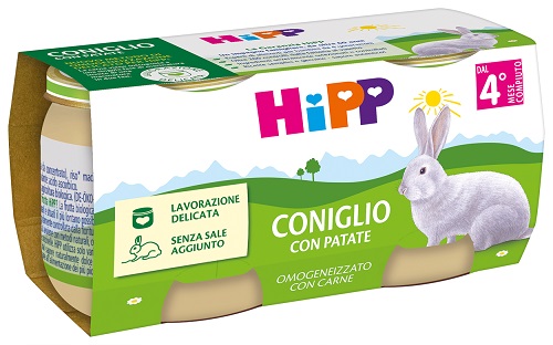 HIPP OMOGENEIZZATO CONIGLIO CON PATATE 2 PEZZI DA 80 G - Farmacia Murachelli Di Putelli dr. Giovanni