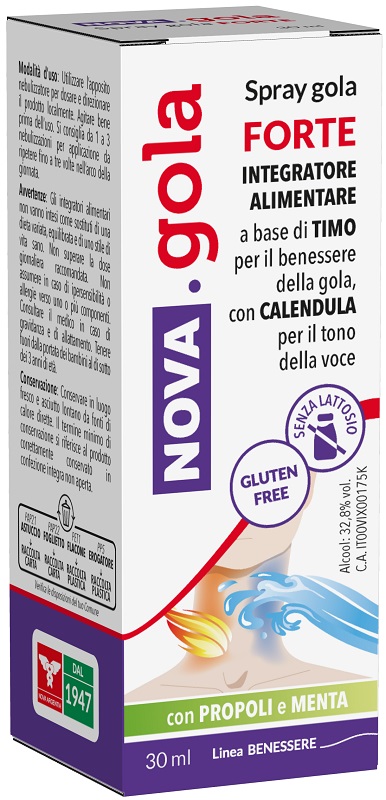 NOVA GOLA SPRAY FORTE 30 ML - Farmacia Murachelli Di Putelli dr. Giovanni