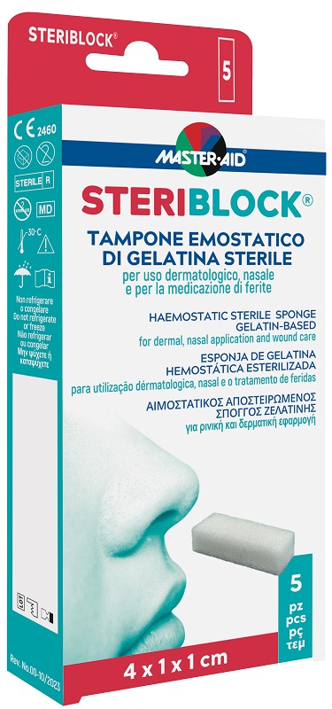 MASTER-AID STERIBLOCK TAMPONE EMOSTATICO - Farmacia Murachelli Di Putelli dr. Giovanni