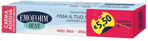 CREMA ADESIVA EMOFORM DENT PER PROTESI DENTALE 45 G TAGLIO PREZZO - Farmacia Murachelli Di Putelli dr. Giovanni