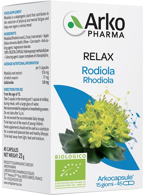 ARKOCAPSULE RODIOLA BIO 45 CAPSULE - Farmacia Murachelli Di Putelli dr. Giovanni