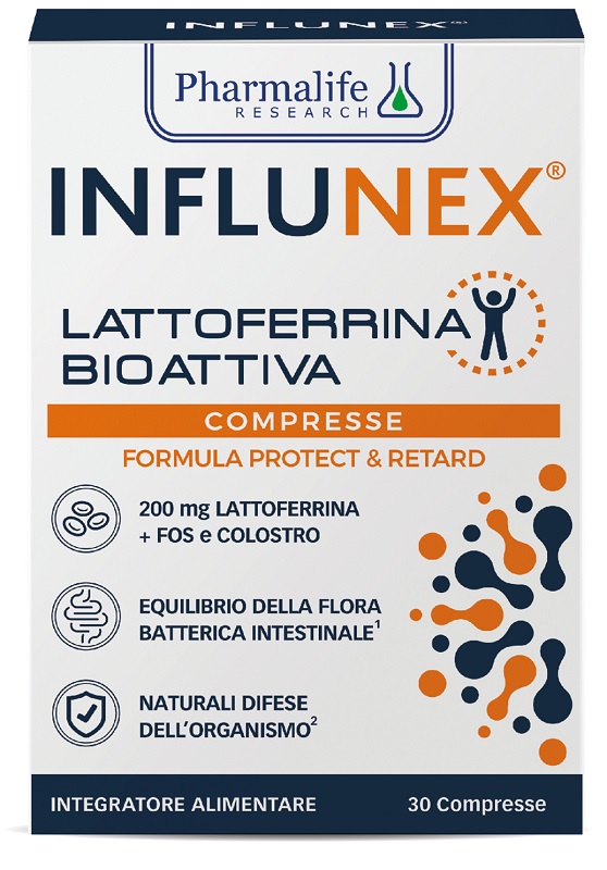 INFLUNEX LATTOFERRINA BIOATTIVA 30 COMPRESSE - Farmacia Murachelli Di Putelli dr. Giovanni