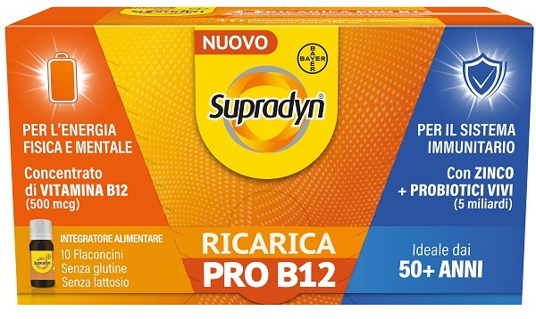 SUPRADYN RICARICA PRO B12 10 FLACONCINI - Farmacia Murachelli Di Putelli dr. Giovanni