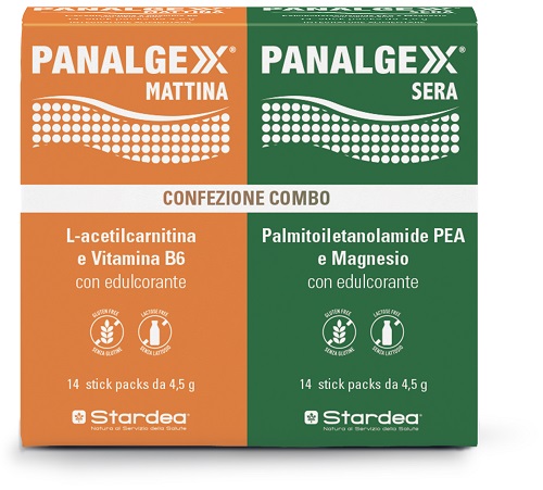 PANALGEXX MATTINA 14 STICKPACK + PANALGEXX SERA 14 STICKPACK CONFEZIONE COMBO - Farmacia Murachelli Di Putelli dr. Giovanni