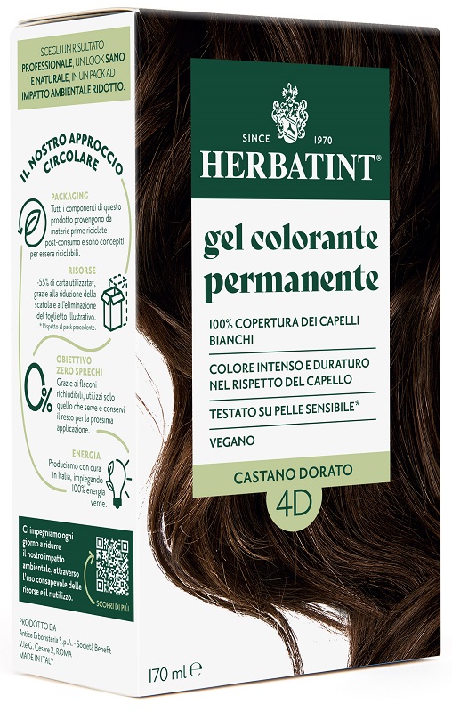 HERBATINT 4D CASTANO DORATO 170 ML - Farmacia Murachelli Di Putelli dr. Giovanni