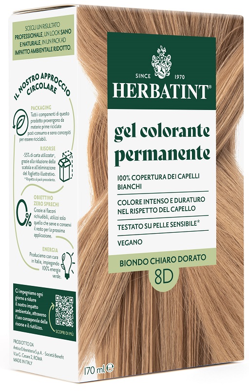 HERBATINT 8D BIONDO CHIARO DORATO 170 ML - Farmacia Murachelli Di Putelli dr. Giovanni