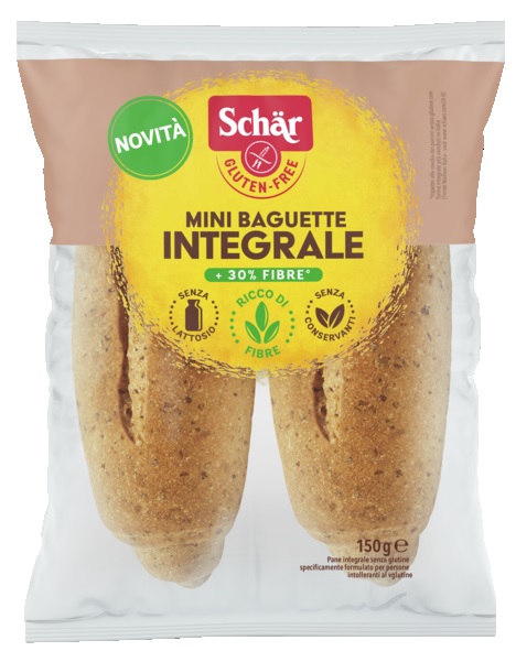 SCHAR MINI BAGUETTE INTEGRALE 4 PEZZI X 37,5 G - Farmacia Murachelli Di Putelli dr. Giovanni