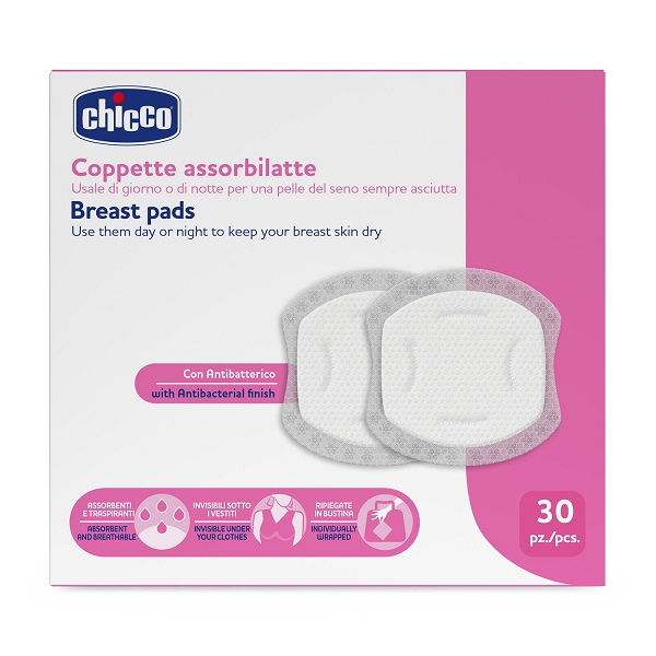 CHICCO COPPETTE ASSORBILATTE 30 PEZZI 2026 - Farmacia Murachelli Di Putelli dr. Giovanni