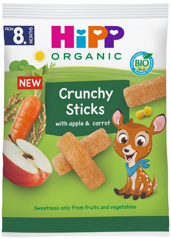 HIPP CRUNCHY STICKS MELA CAROTA 30 G - Farmacia Murachelli Di Putelli dr. Giovanni