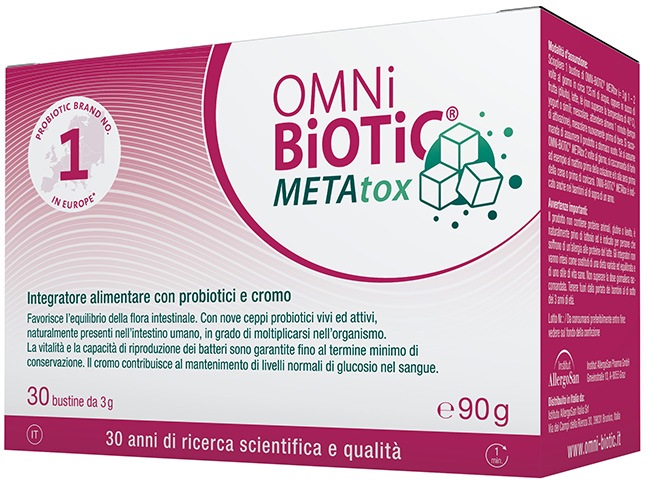 OMNI BIOTIC METATOX 30 BUSTINE 3 G SENZA GLUTINE SENZA LATTOSIO - Farmacia Murachelli Di Putelli dr. Giovanni