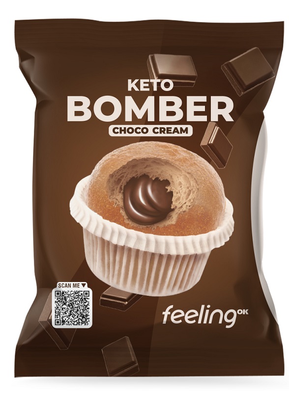 FEELING OK KETO BOMBER CHOCO CREAM 50 G - Farmacia Murachelli Di Putelli dr. Giovanni