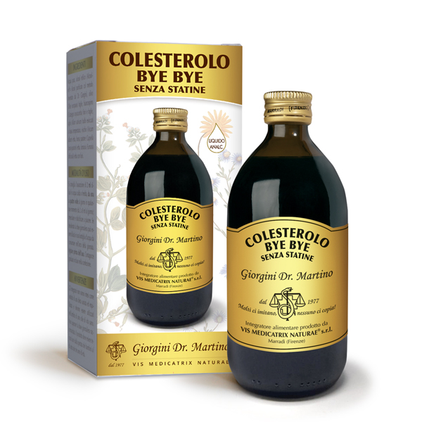COLESTEROLO BYE BYE SENZA STATINE LIQUIDO ANALCOLICO 500 ML - Farmacia Murachelli Di Putelli dr. Giovanni